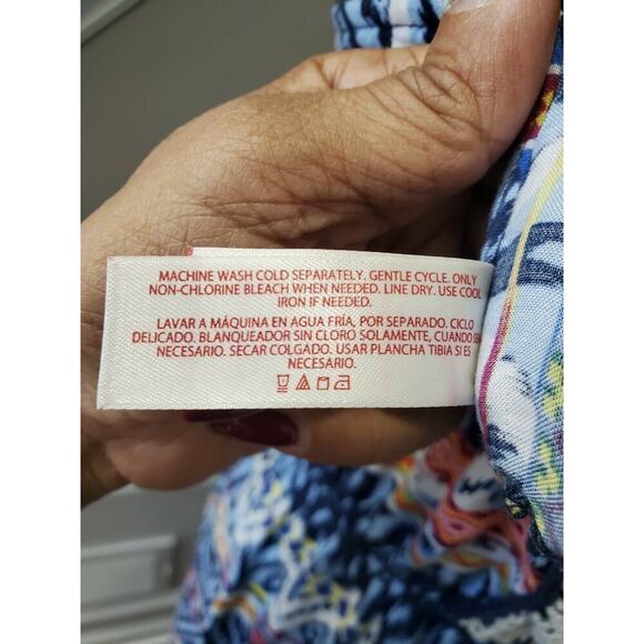 No Boundaries Women's Blue Rayon Scoop Neck Sleeveless Long Maxi Dress Size XL - Picture 10 of 12